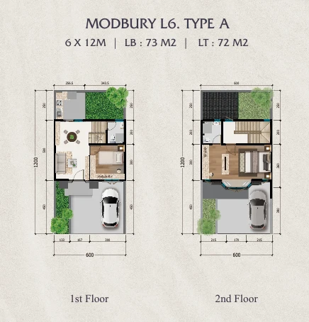 Floor plan for MODBURY L6 TYPE A